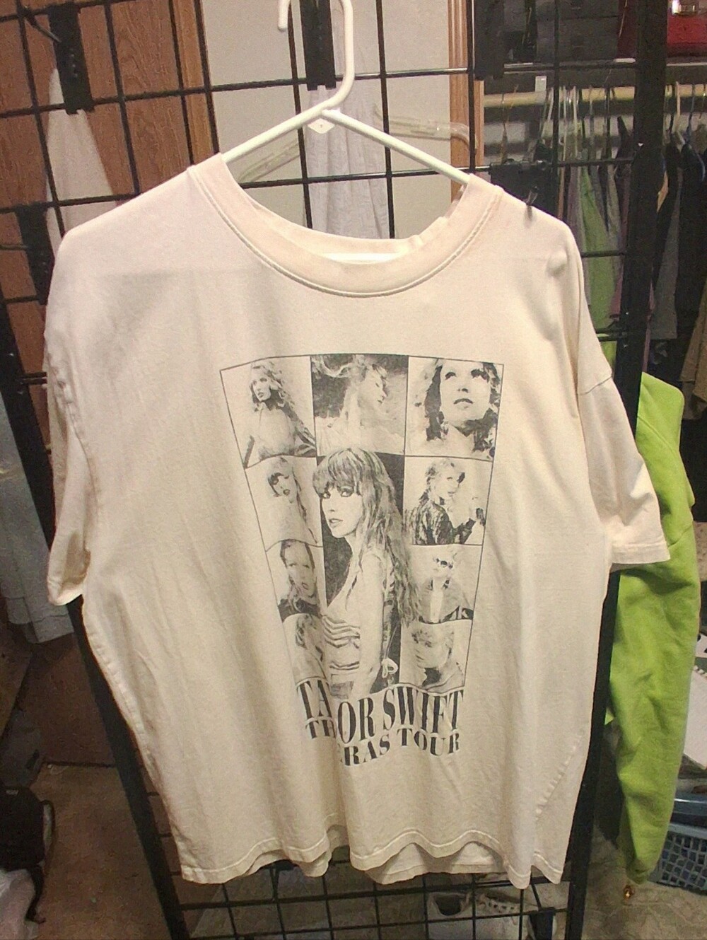 Official - Taylor Swift The Eras Tour Merch Beige T Shirt Size 2XL